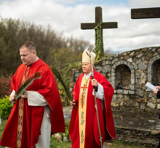 Biskup Gorski predvodio misno slavlje Cvjetnice u Bistri
